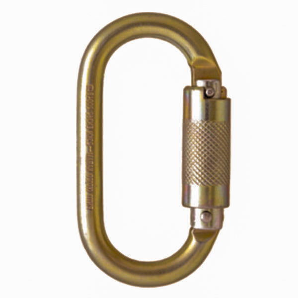 Auto locking steel carabiner
