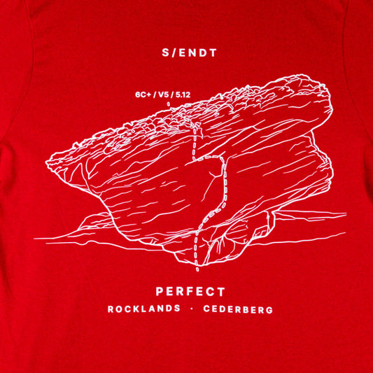 Bundle: 'Perfect' Climbing Tshirt in Red, Chalk Bag, Chalk and Ripstop 5-Panel Hat