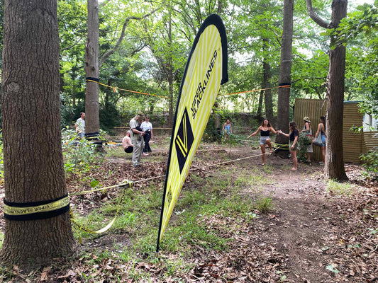 Slacklines Set Up at Retreat Yourself Festival