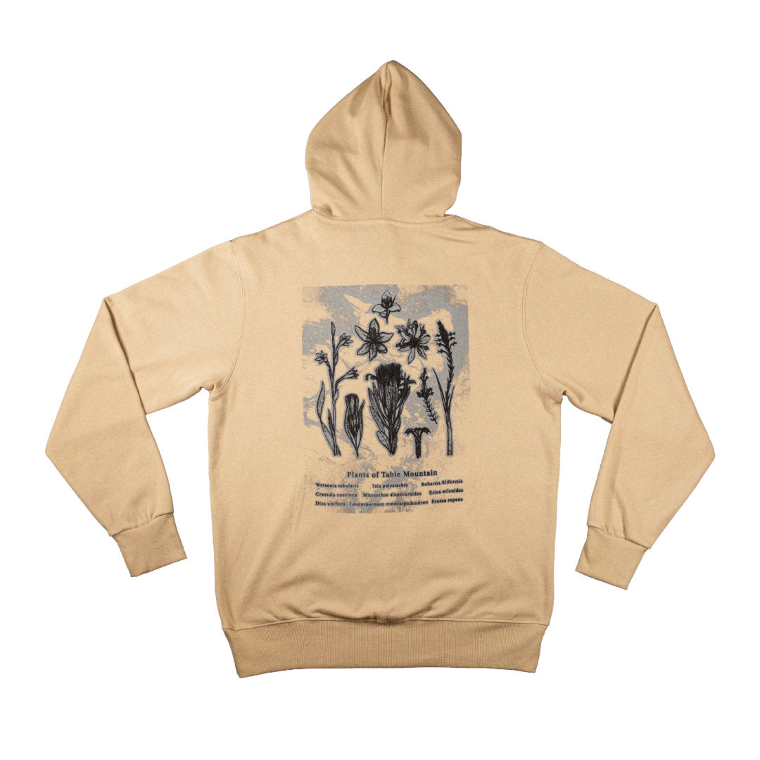 Bundle: Plants of Table Mountain Hoodie, T-Shirt, Totebag, Stickers & Choice of Bush Hat or Beanie