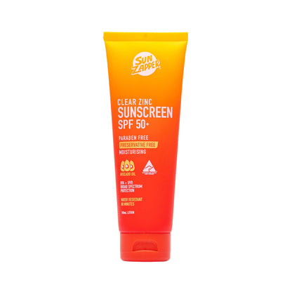 Sun Zapper Clear Zinc Sunscreen 100mL SPF50+