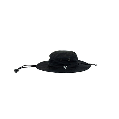 Black wide-brimmed Viper Outdoor hat on a white background