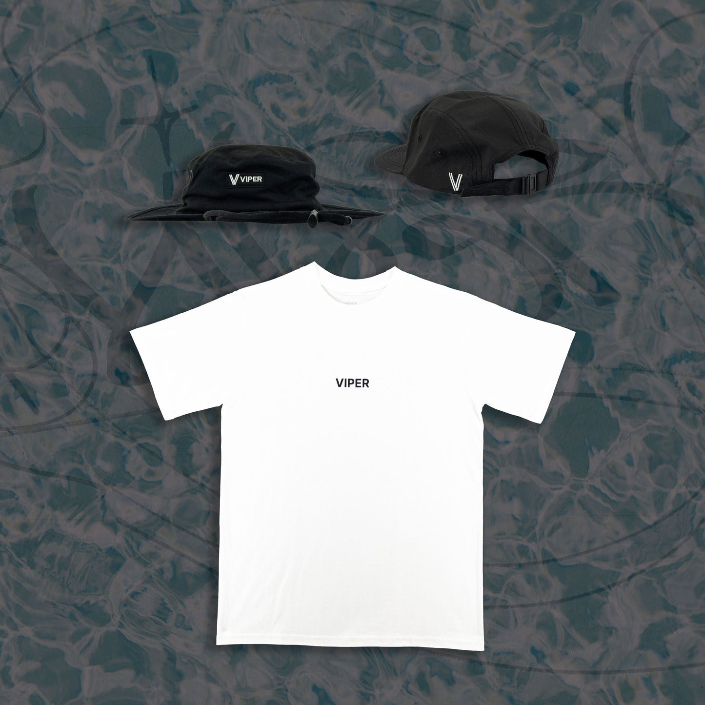 Pre-order Bundle: Classic VIPER White T-Shirt & Headwear of Choice