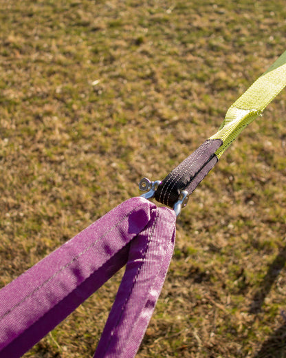 How to use a slackline - slackline sling and shackle - how to slackline